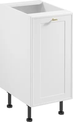 Produktbild von Küchenunterschrank 40 cm küchemöbel ohne Arbeitsplatte Küchenschrank, Sorento D40 Weiß