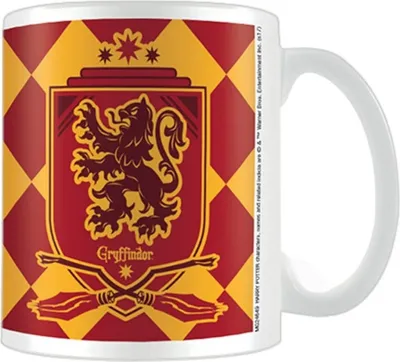 Produktbild von Harry Potter - Kaffeebecher, Gryffindor PM2809 (Einheitsgröße) (Weiß/Scharlachrot/Gold)