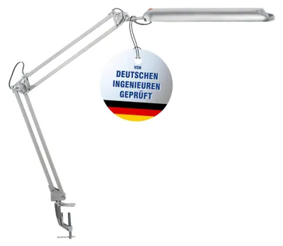 Produktbild von MAUL Tischleuchte MAULatlantic LED 6.500 K Klemmfuß silber