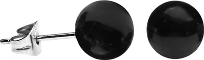 Produktbild von Ohrstecker mit Acrylkugel in verschiedenen Farben und Größen Größe - 4 mm Farbe - Schwarz