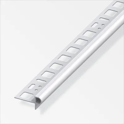 Produktbild von alfer Treppenkantenprofil 1 m, 10 x 24.5 x 7.5 mm Alu eloxiert silber