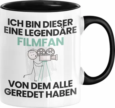 Produktbild von Filmfan Geschenk Tasse Lustige Geschenkidee Geburtstag für Filmfan Ich Bin Dieser Legendäre Filmfan Von Dem Alle Geredet Haben Kaffee-Becher (Schwarz)