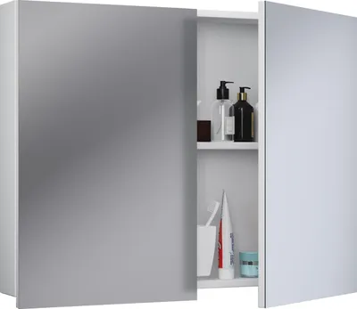 Image de VCM - Miroir d'armoire Badinos 60x80 cm H. 60 x B. 80 x T. 12 cm