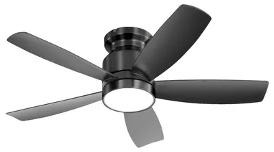 Obrázok produktu pre Stropný ventilátor, diaľkové ovládanie, energeticky úsporný jednosmerný motor, čierny, 30 W, 220 V