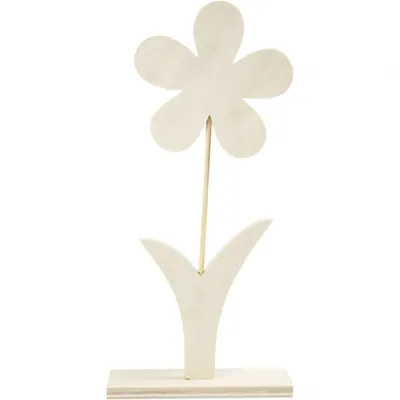 Zdjęcie produktu dla kwiat drewno każdy 26 x 13 cm