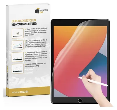 Produktbild von 5x Paperfeel für iPad 10.2 7/ 8/ 9 Gen.Displayschutz Schreiben Malen Skizzieren matt Anti-Reflex entspiegelt Screen-Protector