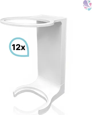 Produktbild von Robuster Spender für Mini Fix Handhygiene 300 ml Flaschen, Wandhalterung verschied. Farben 2x : Farbe - Weiß Farbe: Weiß