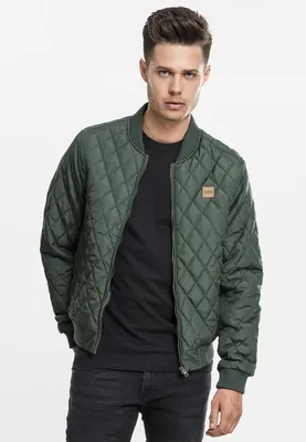 Obrázek produktu pro Pánská prošívaná bunda Urban Classics Diamond Quilt Nylon Jacket olive - 3XL