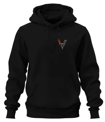 Obrázek produktu pro Viking Runes Nordic Symbol Celtic Knot Red Mysticism Uni mikina s kapucí, černá, S