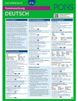 Immagine prodotto di PONS Kommasetzung auf einen Blick Deutsch