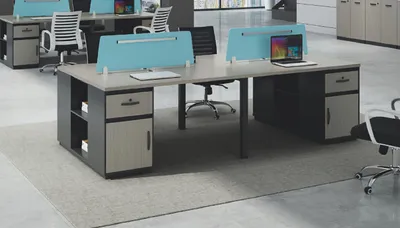 Zdjęcie produktu dla Biurko Stół do pracy zespołowej Wspólne biurko dla 4 osób