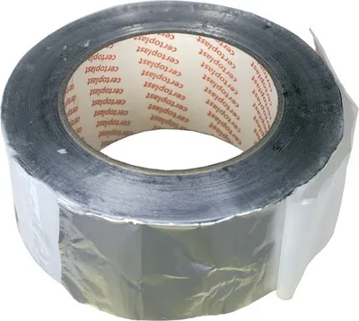 Produktbild von Europart 812086 UNIVERSAL 50m Klebeband Isolierband Aluminium 50mm -40° C bis +80° C für Verbindung Abluftrohr Abluftschlauch Abluft u.a. Trockner Dunstabzugshaube Klimagerät