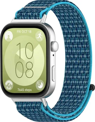 Image de Bracelet pour montre connectée en nylon avec fermeture velcro pour Huawei Watch Fit 5, 4, 5 4 Pro et 3