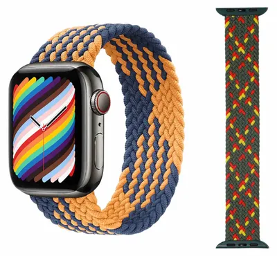 Produktbild von Für Apple Watch Series 10 46mm / 1 + 2 Ultra 49mm 9 / 8 / 7 45 / 6 SE 5 4 44 / 3 2 1 42mm Uhr Nylon Armband Ersatz
