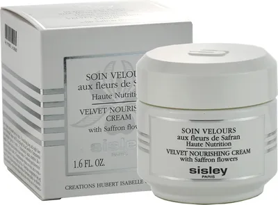 A jar of Sisley Velvet Nourishing Cream with its packaging.