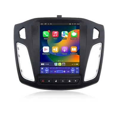 Obrázek produktu pro Carplay 4+64G, Android 15, 8jádrový procesor, vhodné pro Ford Focus Mk3 (2012-2018), autorádio s Androidem, GPS navigací, Wi-Fi, podporou volantu (SWC), Bluetooth, DAB+ rádiem, 4G SIM a DSP procesorem, RDS