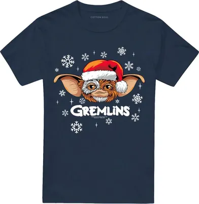 Image de Gremlins - T-shirt homme/femme unie, design de Noël TV27205 (L) (Marine)