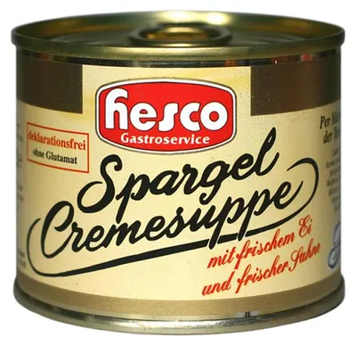 Zdjęcie produktu dla Hesco zupa krem ze szparagów z jajkiem i świeżą śmietaną 5 puszek 1060ml