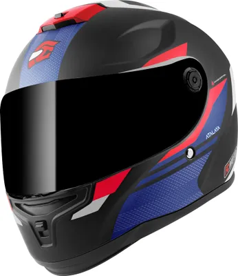 Obrázek produktu pro FC-Moto FF114B Přilba Zeron, černá matná/červená/modrá/bílá, L