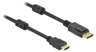 Obrázok produktu pre DeLOCK 85960, 10 m, Typ HDMI (štandard), DisplayPort, Samec, Samec, Priamy