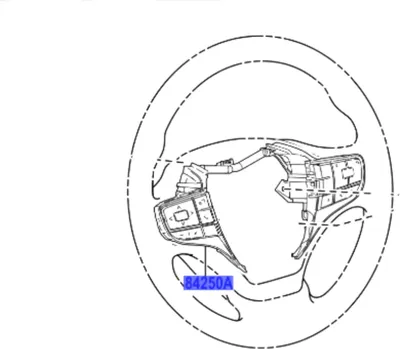 Obrázek produktu pro TOYOTA Ux200 Ux300e Spínač volantu 84250-76210 OE