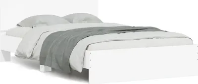 Obrázek produktu pro vidaXL Rám postele s čelem bílý 135x190 cm