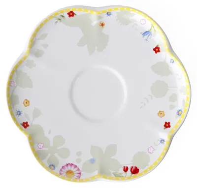 Produktbild von Villeroy & Boch Vorteilset 6 Stück Spring Awakening Kaffee-/Teeuntertasse Premium Porcelain gelb,grün 1486381311
