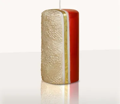 Produktbild von Designkerze Atica  Stumpenkerze Dunkelrot 140 x Ø 70 mm