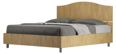 Immagine prodotto di Letto Matrimoniale 160x190 cm con Rete e Contenitore Dores Quercia