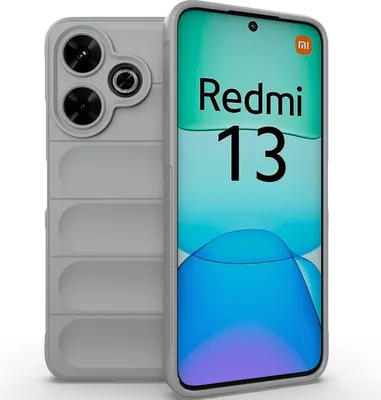 Produktbild von Handyhülle für Xiaomi Redmi 13 Weich TPU Silikon Stossfest Anti-rutsch Hülle Grau