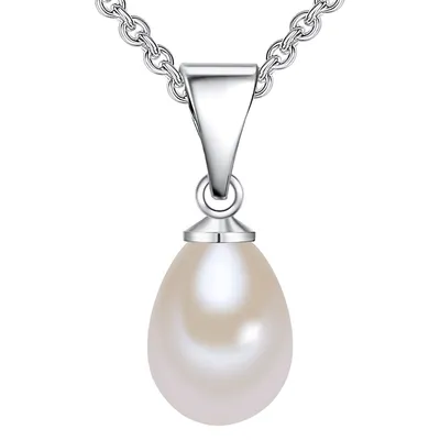 Produktbild von Valero Pearls Perlen-Kette Sterling Silber Süßwasser-Zuchtperle 42,0 cm Basiskette + 5,0 cm Verlängerung 60921072