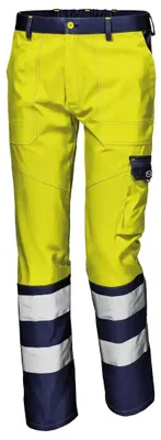 Produktbild von Sir Safety Mistral Warnschutzhose reflektierend wasserabweisend Herren EN ISO 20471 Klasse 2, 52, HI-VIS GELB/BLAU