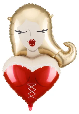 Produktbild von Folienballon „Mädchen/Frau“ für Junggesellenabschied, 74,5 cm