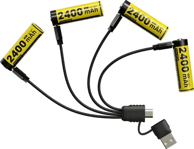 Zdjęcie produktu dla Akumulator wymienny Nitecore NH2400 2400mAh na 4 szt czarny