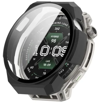 Obrázok produktu pre Puzdro na inteligentné hodinky + ochranné sklo 9H pre Amazfit Balance 3, čierna farba