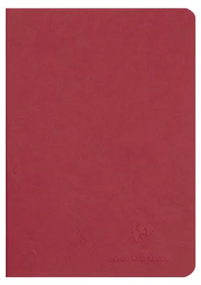 Zdjęcie produktu dla Clairefontaine 733102C Clairefontaine Notizbuch AGE BAG, DIN A5, blanko, rot