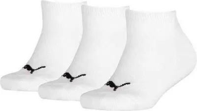 Produktbild von Puma Plain Sneaker Socken 3 Paare Weiß EU 23-26 Weiß EU 23-26