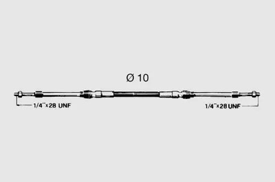 Image de Câble deC22 28ft câble decâble d'accélérateur moteur bateau yacht Ultraflex 33323F