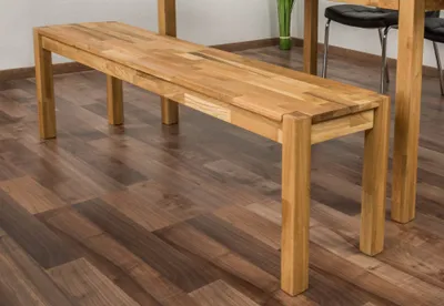 Produktbild von Bank Wooden Nature 134 Eiche massiv - 160 x 33 cm (L x B)