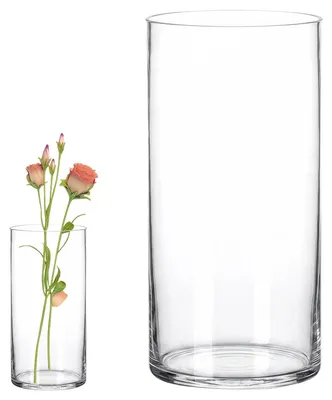Immagine prodotto di Vasi per fiori in acrilico trasparente, dimensioni 20 x 10 cm, ideali per la cucina