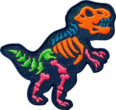 Obrázek produktu pro Dinosaurus Dino T Re x zvíře - nášivka, nažehlovačka, nažehlovačka, nášivka, záplata, k nažehlení, velikost: 6 x 5,5 cm