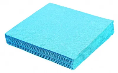 Produktbild von 80x Servietten 33 x 33 cm 1/4-Falz 3-lagig hellblau