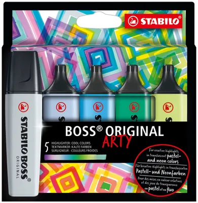 Produktbild von STABILO BOSS ORIGINAL, 5 Stück(e), Mehrfarbig, Meißel, Mehrfarbig, 70/194, 70/111, 70/31, 70/51, 70/133, Rechteck