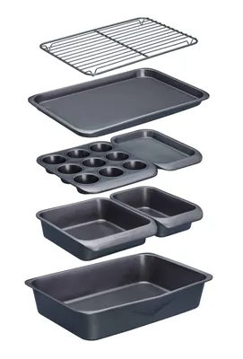 Produktbild von MasterClass Backbleche und -formen 7er Set, antihaftbeschichtet