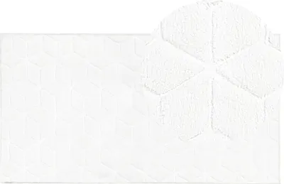 Obrázek produktu pro BELIANI Koberec z umělé zaječí kožešiny bílý 80 x 150 cm umělá polyesterová kožešina měkký huňatý s vysokým vlasem
