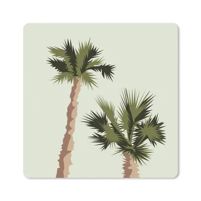Produktbild von MuchoWow® Mauspad Mousepad Palme - Himmel - Sommer 20x20 cm - Mousepads - Maus Mat - Pad - Mausunterlage - Desk Mat - Bureauartikeln