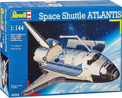 Produktbild von Revell Space Shuttle Atlantis, Spaceshuttle, Montagesatz, 1:144, Kunststoff, Fortgeschritten, 64 Stück(e)