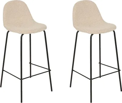 Produktbild von 2er-set barhocker vladi weiß 43,5x41,5cm  - Atmosphera créateur d'intérieur