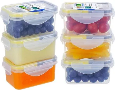 Zdjęcie produktu dla Zestaw 6 pojemników do przechowywania Famanu, pojemność 180 ml, szczelne, przezroczyste