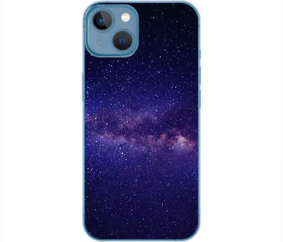 Produktbild von König Design Hülle kompatibel mit Apple iPhone 14 Kunststoff Soft Handyhülle - Handy Case Sternenhimmel